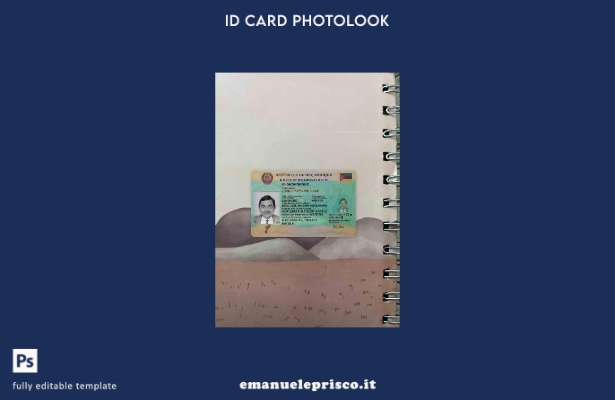 modello FRONTALE photolook identificativo stile Mozambico verificato